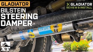 Jeep Gladiator JT Bilstein B8 5100 Series Steering Damper Review amp Install [upl. by Ahseikal]