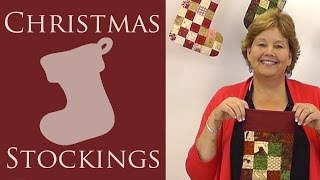 Make a Quilted Christmas Stocking with Jenny of Missouri Star Video Tutorial [upl. by Ras979]