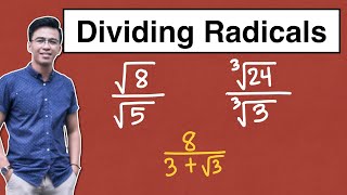 DIVIDING RADICALS  GRADE 9 MathTeacherGon [upl. by Tanya404]