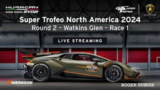 Lamborghini Super Trofeo North America 2024  Watkins Glen International Race 1 [upl. by Audi]