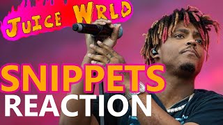 REACTING TO JUICE WRLD SNIPPETS PART 1 [upl. by Evans]