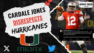 Cardale Jones Takes Random Shots at Miami Hurricanes Football [upl. by Nylsoj]