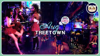 Explore Tree town during low season  4K Pattaya nightlife Aug 2024 Thailand [upl. by Sunshine65]