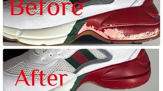 Gucci Laveredo Eco Fabric Mesh Rhythm Sneaker Restoration [upl. by Levram408]