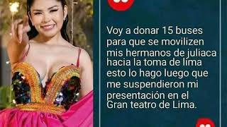 Yarita Lizbeth Yanarico donará 15 Buses para el día 26 27 28 y 29 de julio [upl. by Darraj936]