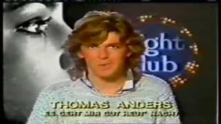 Thomas Anders  Es Geht Mir Gut Heut Nacht Night Club 1984 [upl. by Eirod]