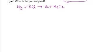 Solving Percent Yield Problems [upl. by Haimrej]