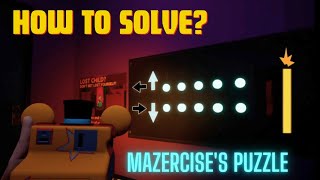 How to Solve The Mazercise Puzzle in FNAF Security Breach TUTORIAL PS4 PS5 XBOX ONE XBOX XS [upl. by Pani823]