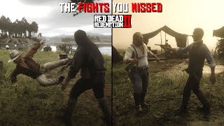 Fights You Missed At The Camp In Red Dead Redemption 2 Chapter  3 [upl. by Assilaj375]