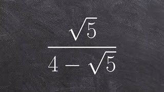 Dividing by a binomial with a radical expression [upl. by Aitsirt]