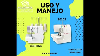 Remalladora  Overlock S0105 14sh754  Taller SINGER 271022 [upl. by Ecyarg]