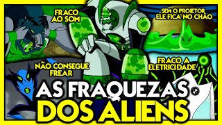 TOP 10  FRAQUEZAS BIZARRAS DOS ALIENS EM BEN 10 [upl. by Lalage933]