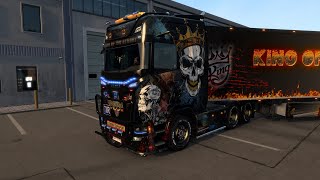 ETS2 SCANIA Skull Paintjob [upl. by Aynad]