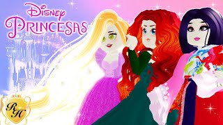 👑 UNIFORMES ESCOLARES de PRINCESAS DISNEY en Royale High 🏰🎀  Roblox Roleplay en Español [upl. by Haramat398]