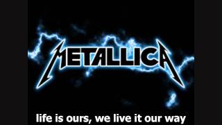 Metallica  Nothing Else Matters Lyrics [upl. by Onilegna]