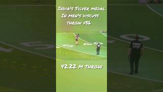 Paralympic Indias Silver in Discuss Throw F56paralympics viralshorts trending shorts sports [upl. by Dinsmore886]