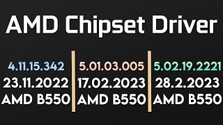 AMD Chipset Driver  41115342 vs 50103005 vs 502192221 [upl. by Hgieloj]