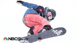 Chloe Kims winning run in halfpipe at the 2019 snowboard World Championships  NBC Sports [upl. by Venezia]