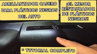 Abrillantador casero para plásticos negros del auto ¡Los restaura cómo nuevos [upl. by Bohner745]