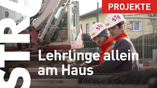 Wie unsere STRABAGLehrlinge alleine ein Haus bauen [upl. by Fokos757]