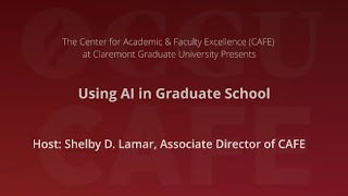 Using AI in Graduate School [upl. by Ecinehs]