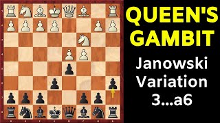 Chess Opening Queens Gambit Declined  Janowski Variation [upl. by Anahsed607]