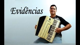 Evidências  Chitãozinho amp Xororó  Acordeon  Solo  Video Aula [upl. by Kalle]