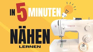 Wie Näht man mit einer Nähmaschine Easy sewing class [upl. by Srednas]