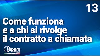 Come funziona e a chi si rivolge il contratto a chiamata [upl. by Westphal]