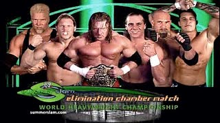 WWE SummerSlam 2003 World Heavyweight Title Elimination Chamber Match [upl. by Tteirrah]