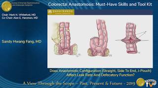 Does Anastomotic Configuration Affect Leak Rate And Defecatory Function [upl. by Aiekan100]