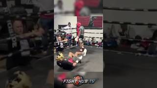 LEAKED FOOTAGE Shakur Stevenson BREAKS his hand during training [upl. by Asiak706]