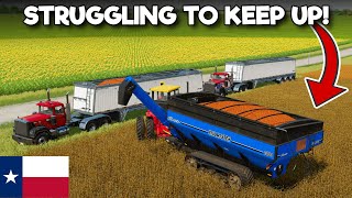 EVEN THE BIG KIT CANT KEEP UP  BIG FLATS TEXAS  Farming Simulator 22  Episode 3 [upl. by Tabbi]