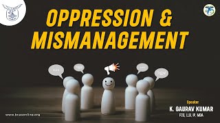 Corporate amp Commercial Law Study Circle Meeting on Oppression amp Mismanagement [upl. by Yrocej]