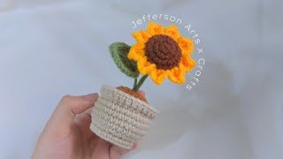 PART 2 Mini Sunflower Stem Pattern  Jefferson Arts x Crafts [upl. by Aurore]