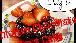 Molten Chocolate Lava Cake Recipe Food Challenge DAY 2 [upl. by Durtschi]