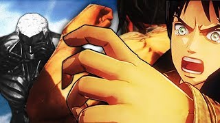 Attack on Titan 2 Eren vs Armored Titan Perfected Gear 99 Gameplay [upl. by Ayekin]