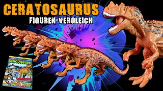 Schleich ® Dinosaurs Magazin  5 x Ceratosaurus  Dinosaurier Figuren im Vergleich [upl. by Hsakaa]