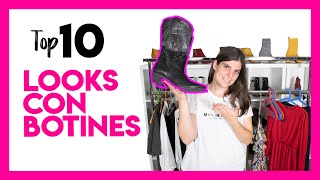 10 OUTFITS PERFECTOS con BOTINES  Cómo combinar botines OtoñoInvierno 201920 [upl. by Anitrak]