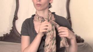 How to Braid a Neck Scarf  Scarves [upl. by Otanod]