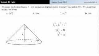 Zadanie 20  Matura z matematyki 8 maj 2012 [upl. by Acilef]