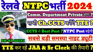 Commercial Cum Ticket SupervisorCCTS का Privateization  NTPC 2024 Best Post  TTE बनेंगेJAAampClerk [upl. by Rushing508]