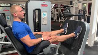 Seated Leg Press  Exercise Demonstration [upl. by Ahsiekim]