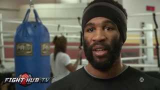 Lamont Peterson vs Dierry Jean media workout highlights [upl. by Eluj]