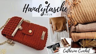 Wie man eine Handytasche häkelt  Cross Body Tasche  Handytasche mit Kartenfach [upl. by Aicilla]