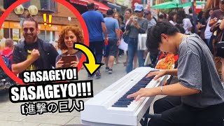 I Played The Greatest Anime Piano Songs in Public [upl. by Ssew]