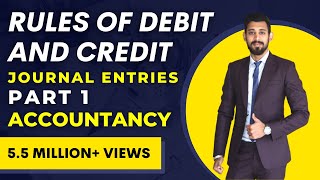 Journal Entries  Accounting  Rules of Debit and Credit [upl. by Adnawed]