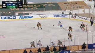 The sound of hockey game NHL Winter Classic Blues vs Wild January 1 2022 [upl. by Marty]