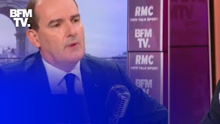 Jean Castex face à JeanJacques Bourdin en direct [upl. by Lemert427]