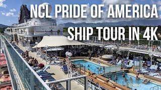 Norwegian NCL Pride of America Hawaii Cruise Tour in 4K [upl. by Arihppas]